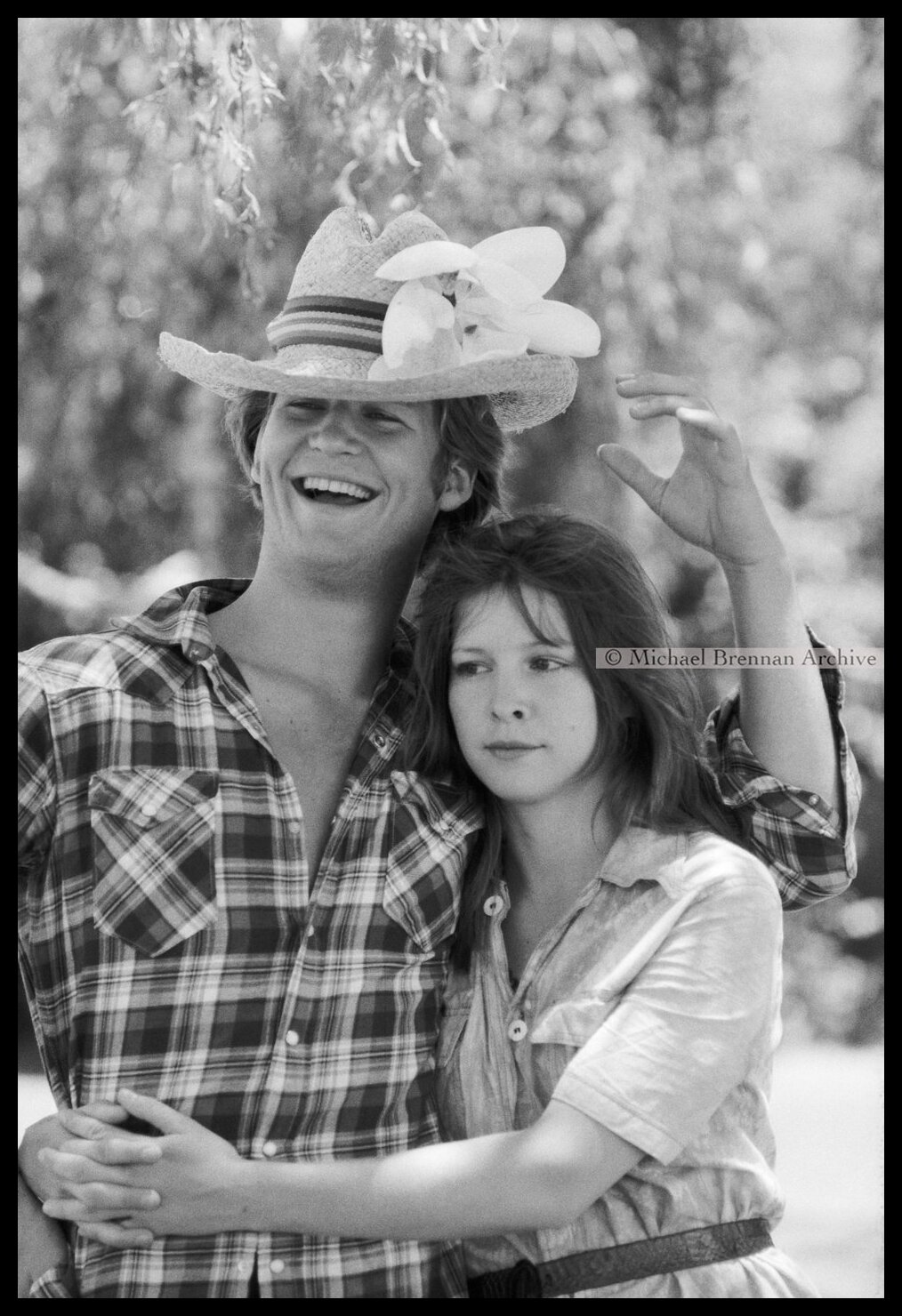 Jeff Bridges and Candy Clark on “Fat City” Set — Stockton · Jul 1971