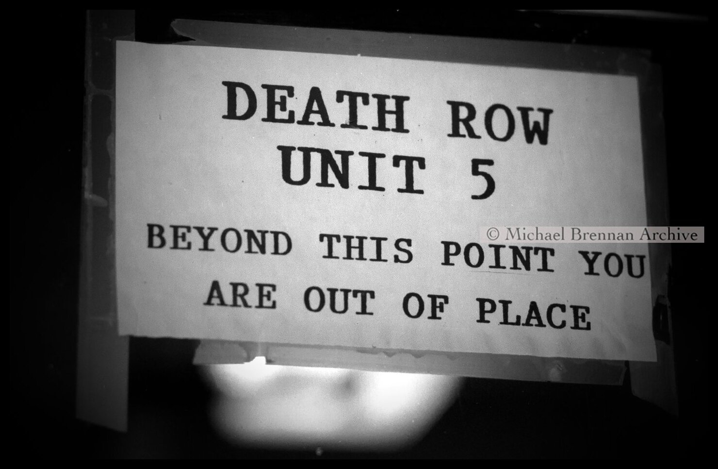Greenville Correctional Center Death Row Sign — Jarratt, Virginia · 1995