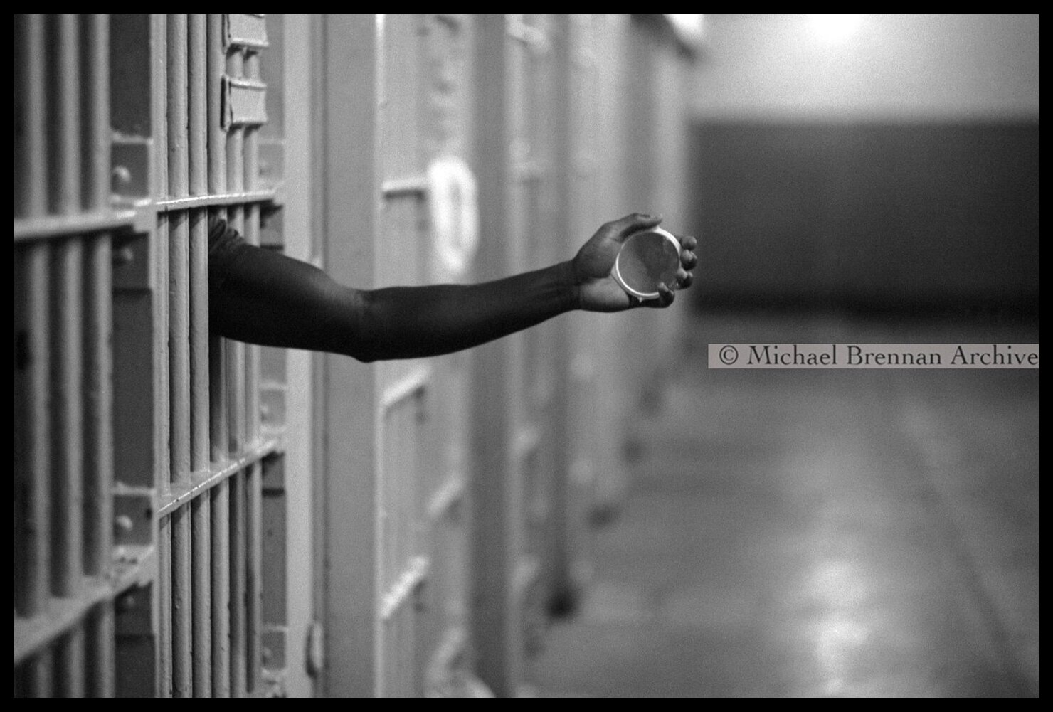 Inmate Communicating on Death Row — Raleigh, North Carolina · 1975
