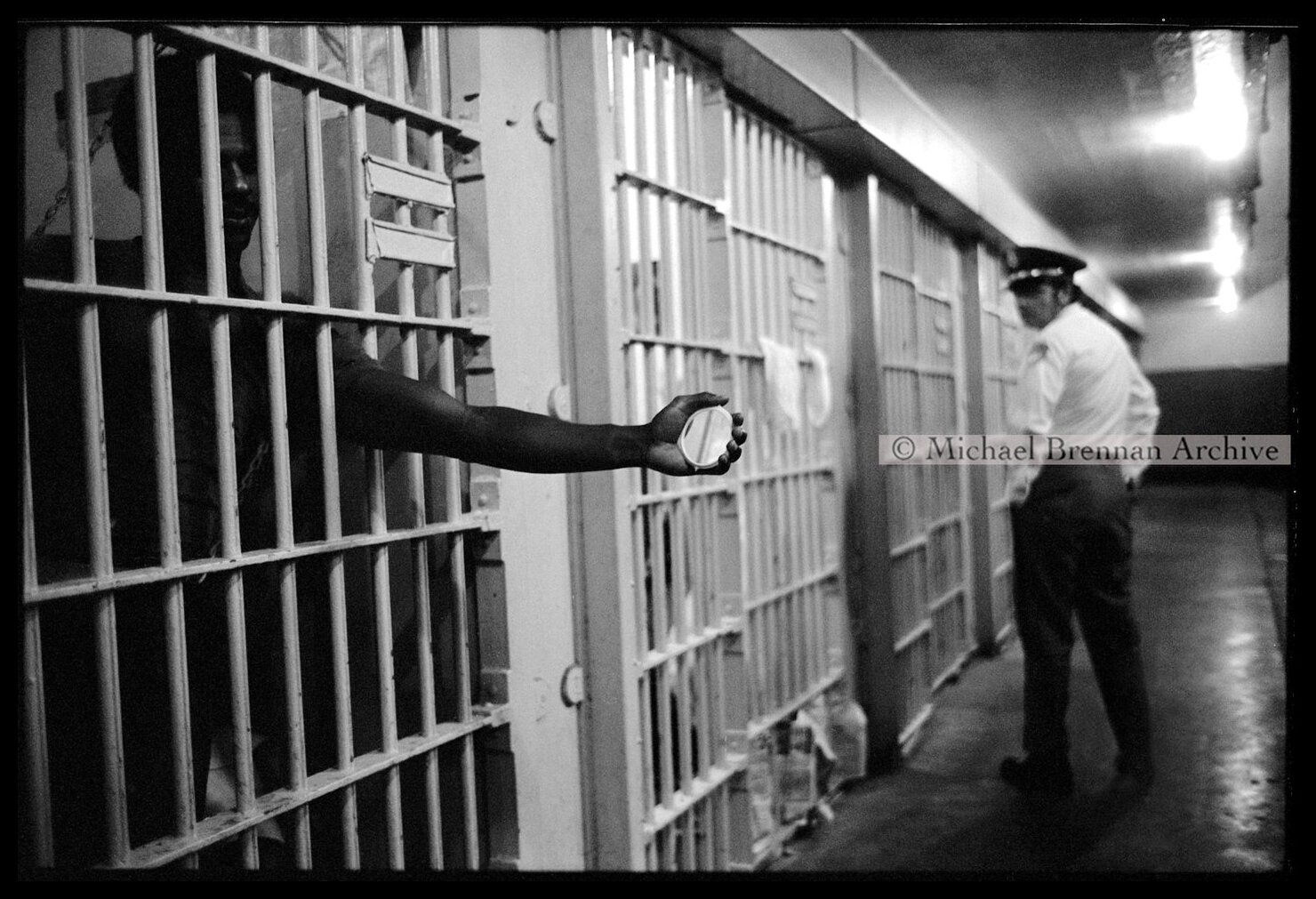 Inmate Communicating on Death Row — Raleigh, North Carolina · 1975