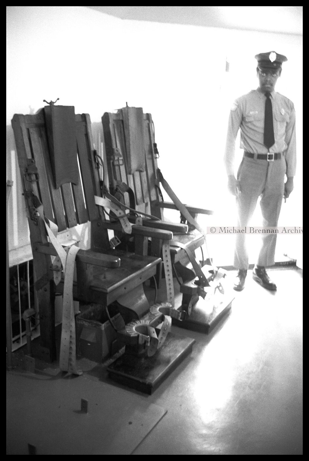 Two Electric Chairs on Display at Central Prison — Raleigh, North Carolina · 1975