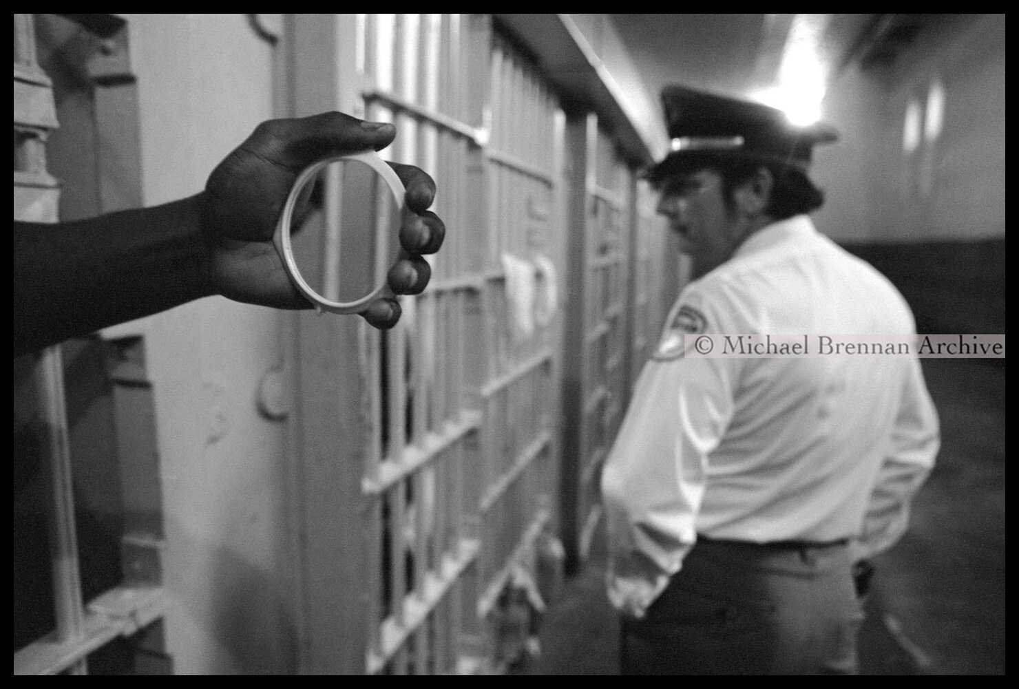 Inmate Communicating on Death Row — Raleigh, North Carolina · 1975