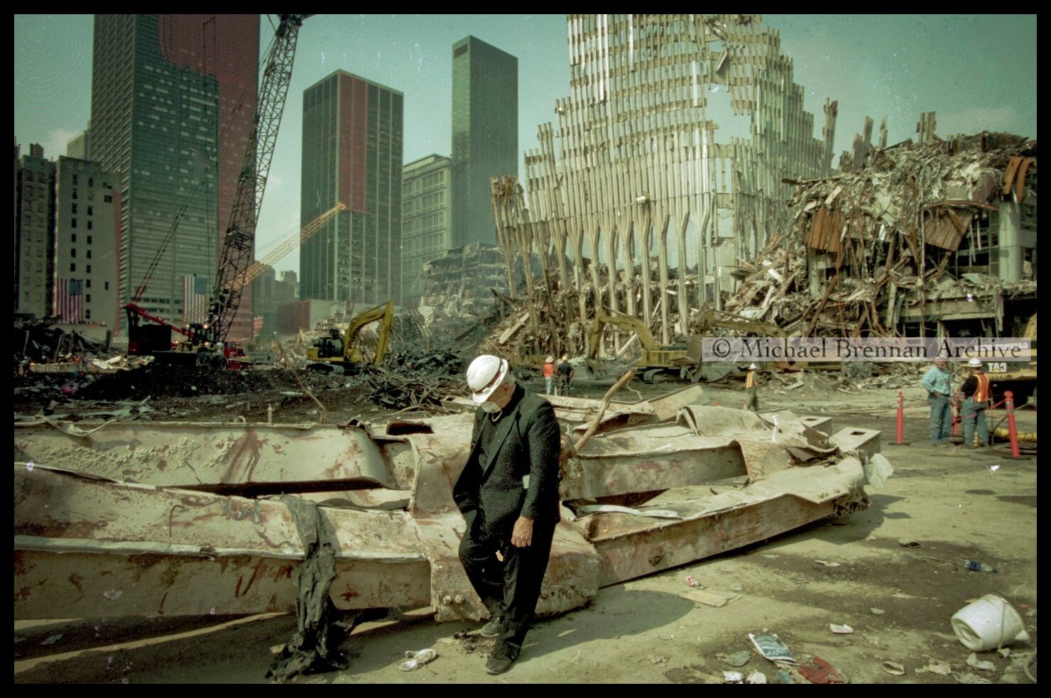 Fr. John Ramos at Ground Zero — New York City · Sep 16, 2001