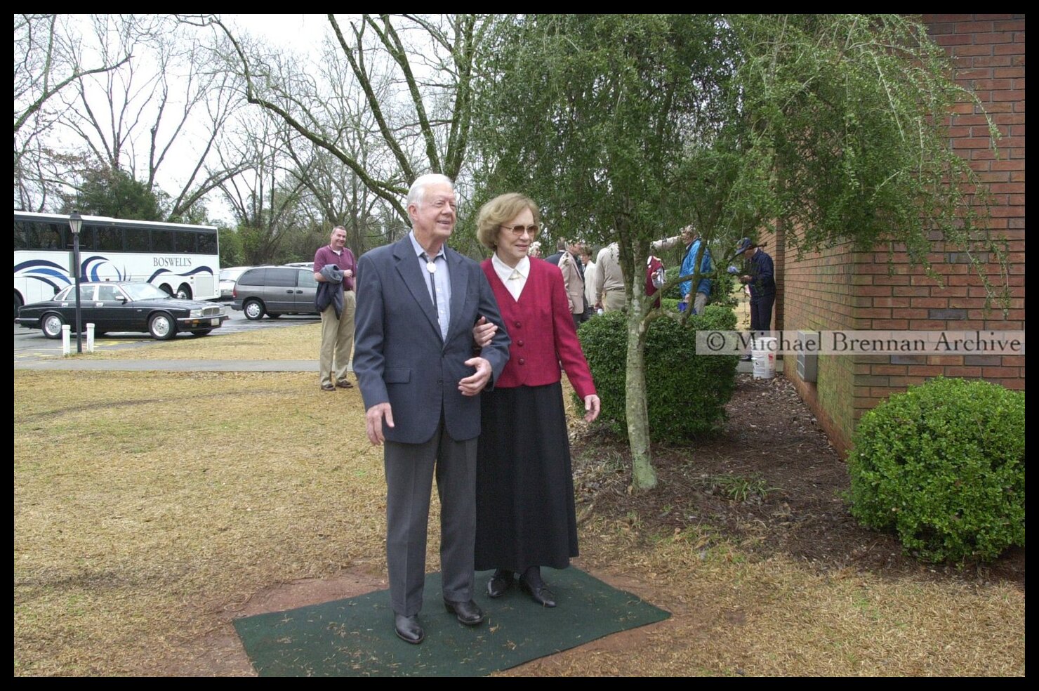 Jimmy and Rosalynn Carter Greeting Visitors — Plains, Georgia · May 2003