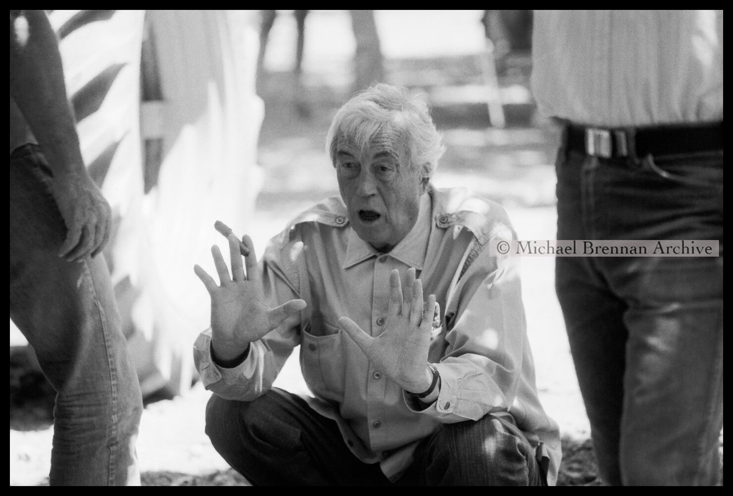 John Huston on “Fat City” Set — Stockton · Jul 1971