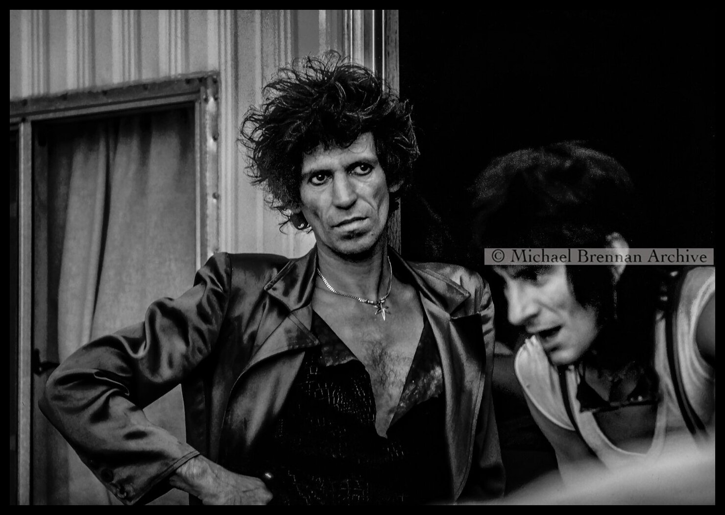 Ron Wood and Keith Richards at Shea Stadium — New York · Oct 1989