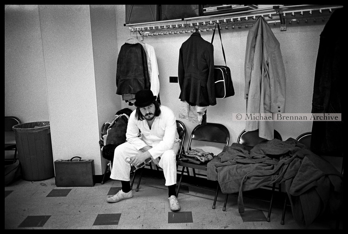 Robert Plant and Peter Grant Backstage — Detroit, Michigan · Jan 1975