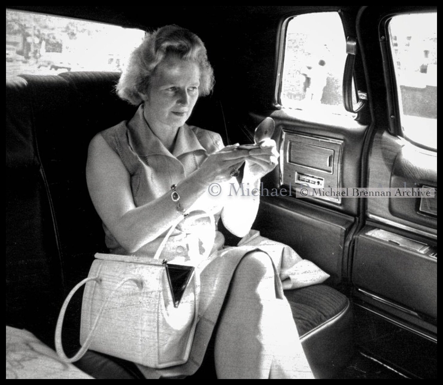 Margaret Thatcher in Limousine — Washington D.C. · 1975