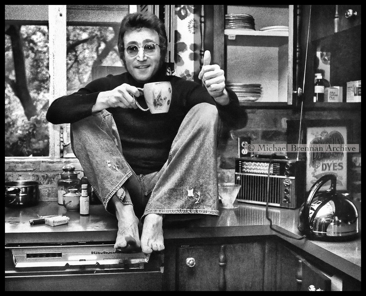 John Lennon at Lou Adler’s Home — Beverly Hills · Nov 1973