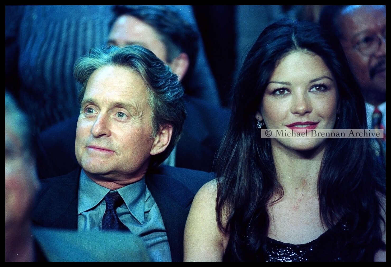 Catherine Zeta-Jones and Michael Douglas Ringside — Las Vegas, Nevada · Nov 1999