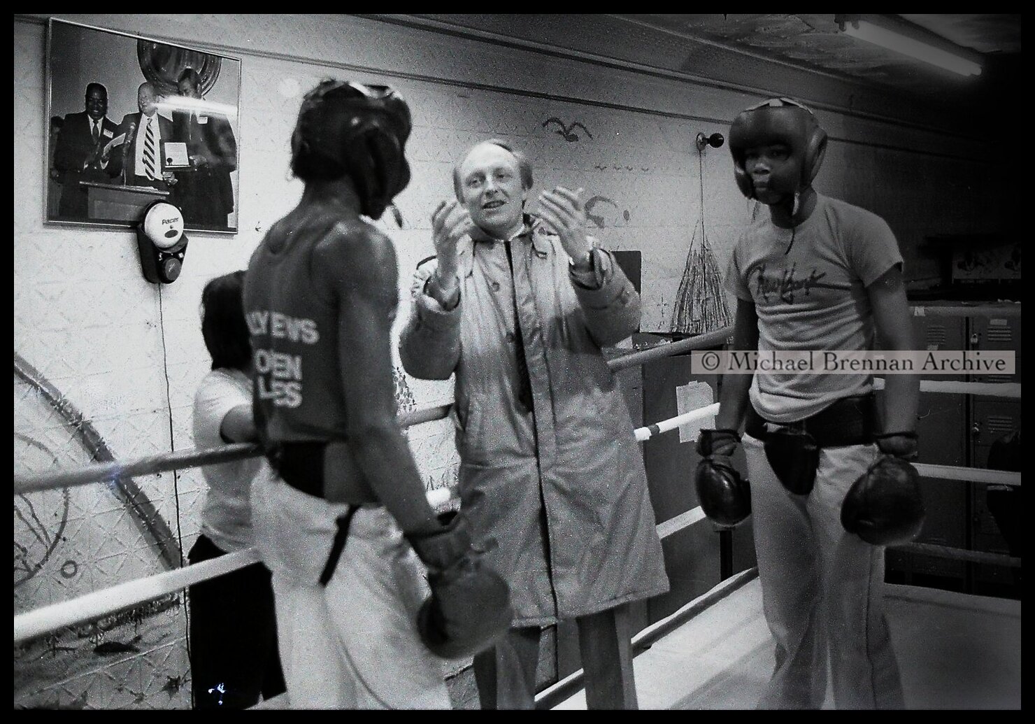 Neil Kinnock at South Bronx Gym — New York City · February 11, 1985