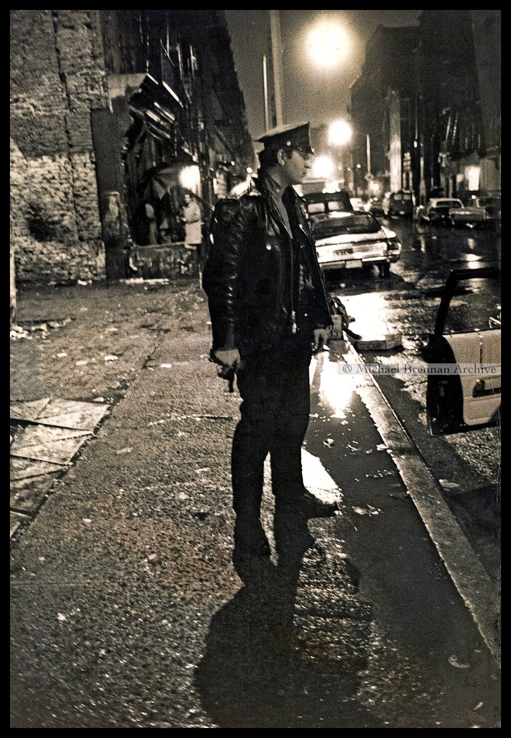 NYPD Officer Drawing Weapon — New York City · 1974