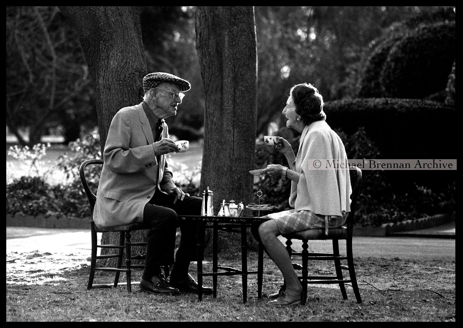 P. G. Wodehouse Taking Tea with Ethel — Remsenburg, NY · Dec 1974