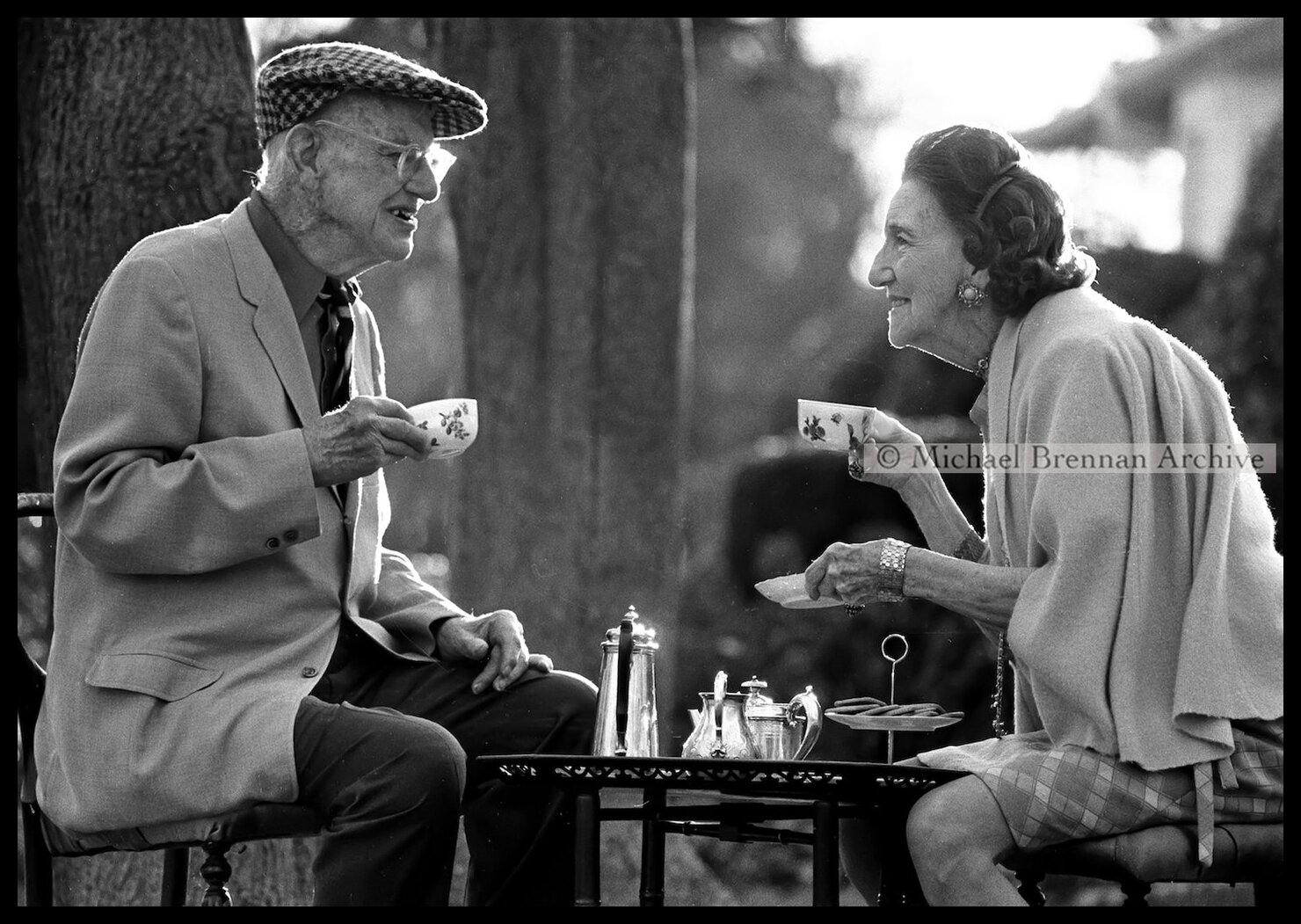 P. G. Wodehouse Taking Tea with Ethel — Remsenburg, NY · Dec 1974