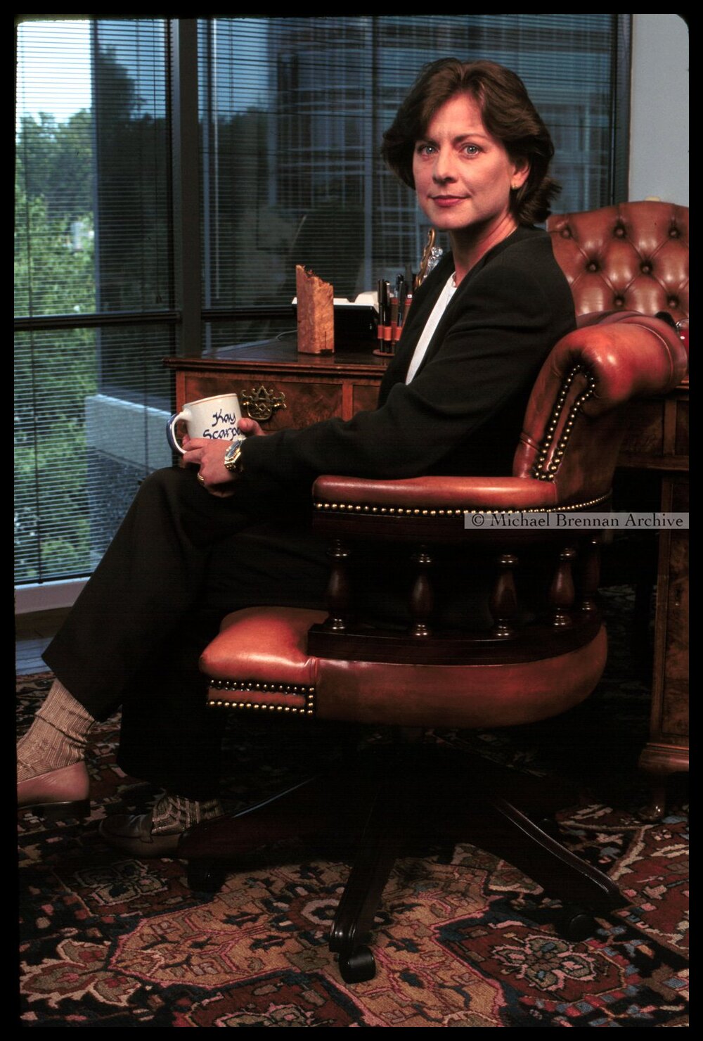 Patricia Cornwell in Her Office — Richmond · Jul 1996