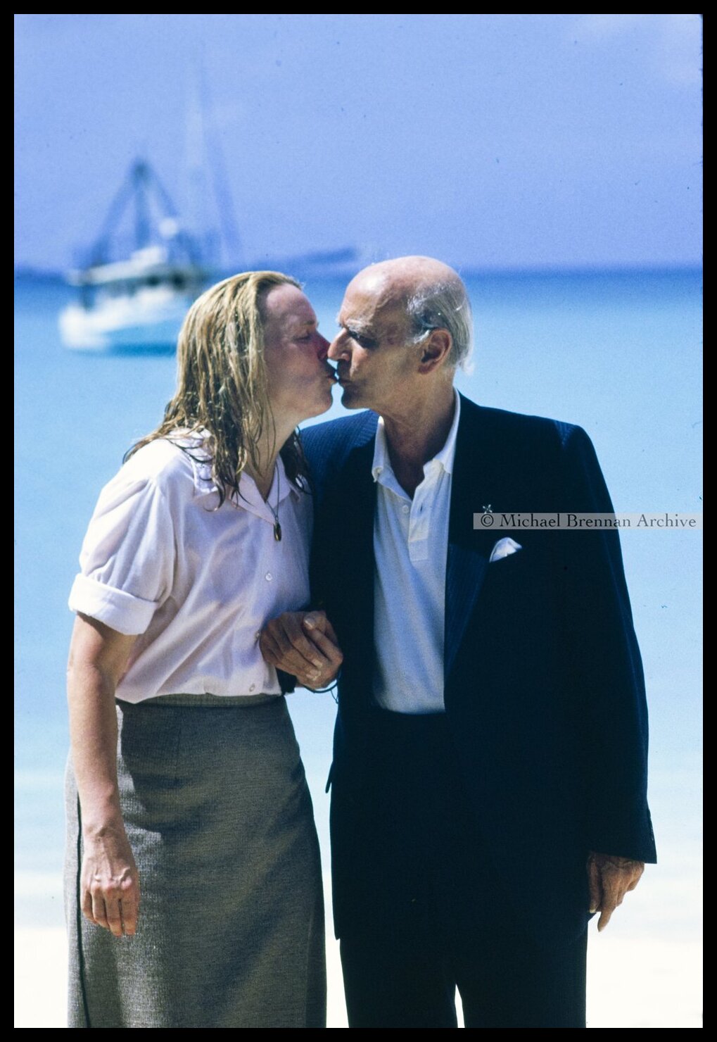 Sir Rudolf Bing and Wife in Anguilla — Caribbean · Sep 3, 1987