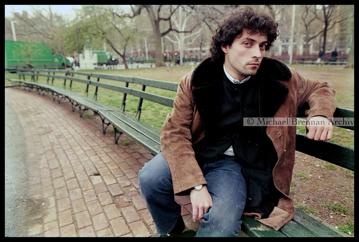 Rufus Sewell in Washington Square Park — New York City · 1997