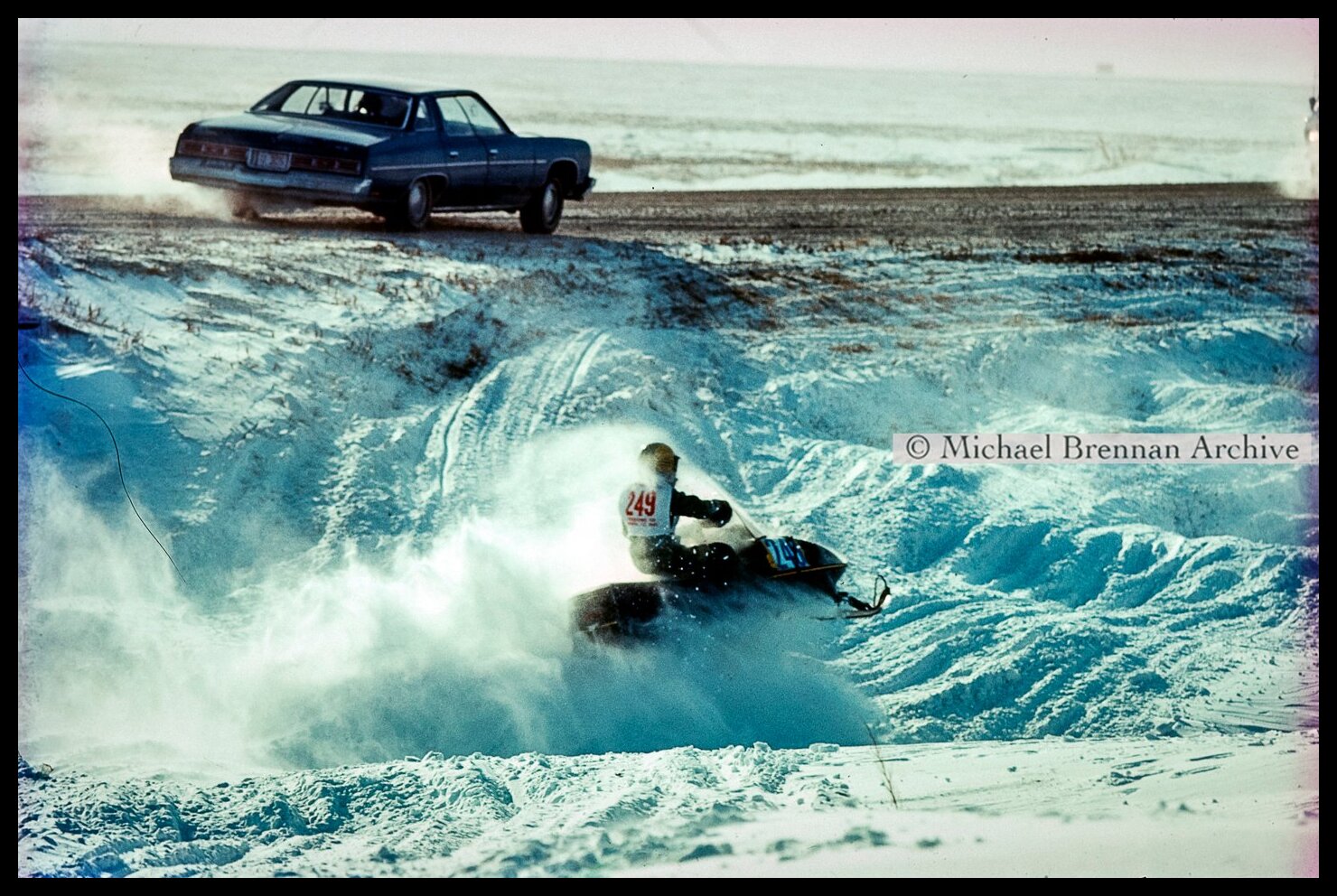 Snowmobile Race Competitor — Winnipeg, Canada · Feb 1974